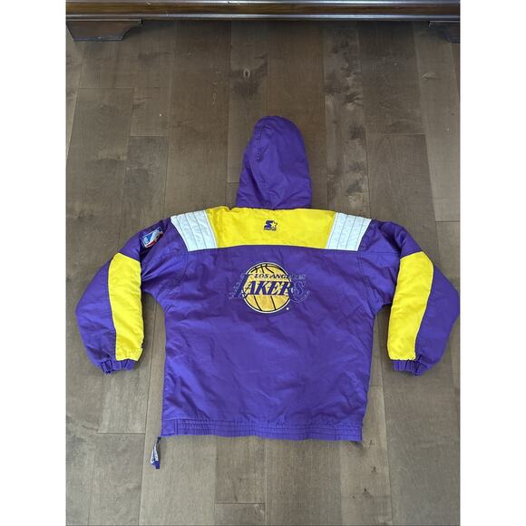 NBA Los Angeles Lakers Starter Pouch Jacket Size Large - Picture 4 of 4